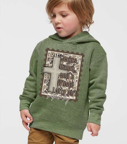 KIDS Jesus camo and a whole lotta dirt