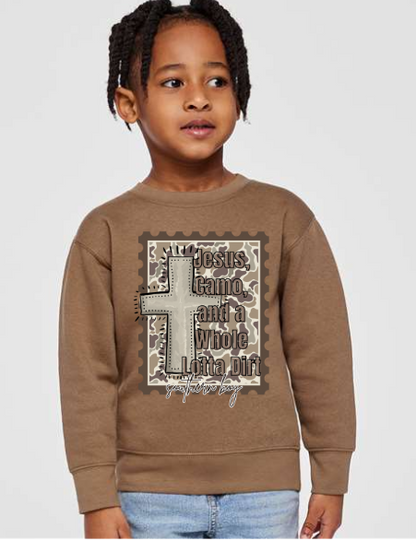 KIDS Jesus camo and a whole lotta dirt