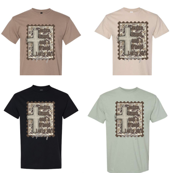 KIDS Jesus camo and a whole lotta dirt