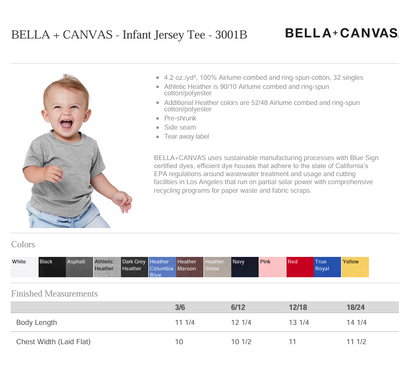 KIDS Shirt specs