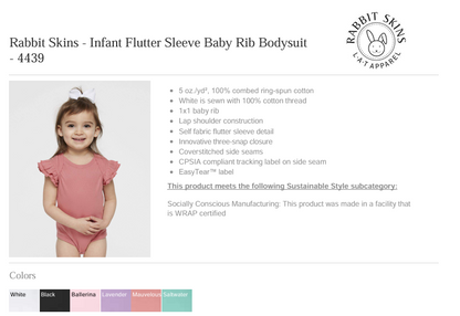 KIDS Shirt specs