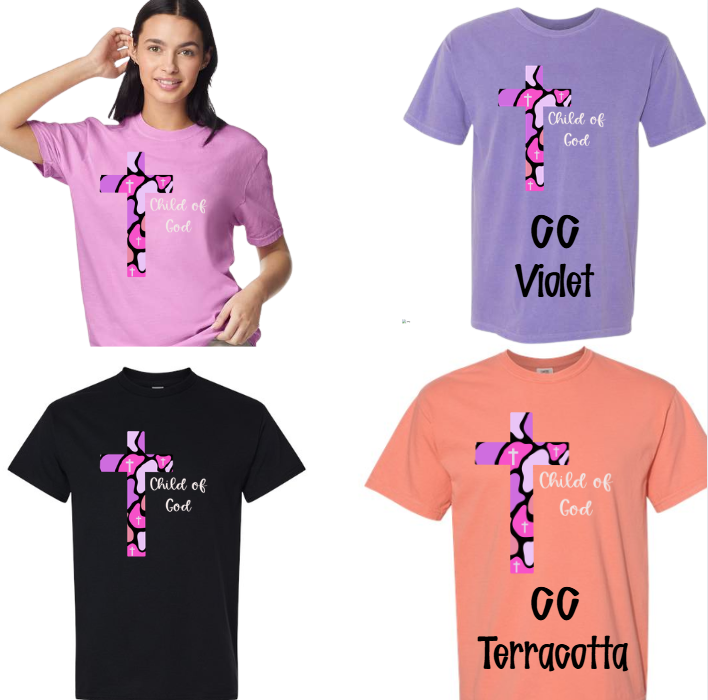 Child of God cross pink