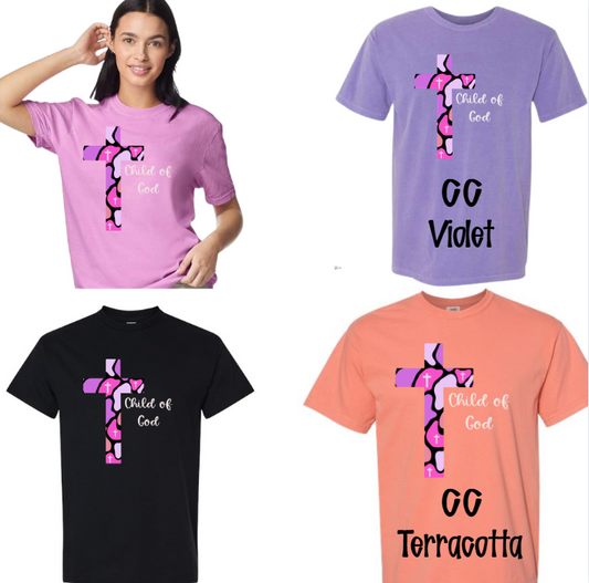 KIDS Child of God cross pink