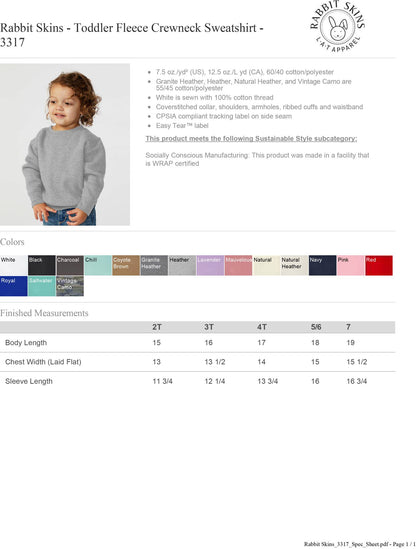 KIDS Shirt specs